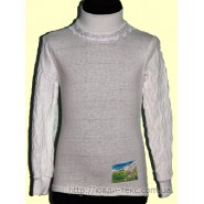 Водолазка с кружевом(волна)1-037