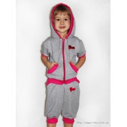 Бриджи +кофта со стразами 13-001